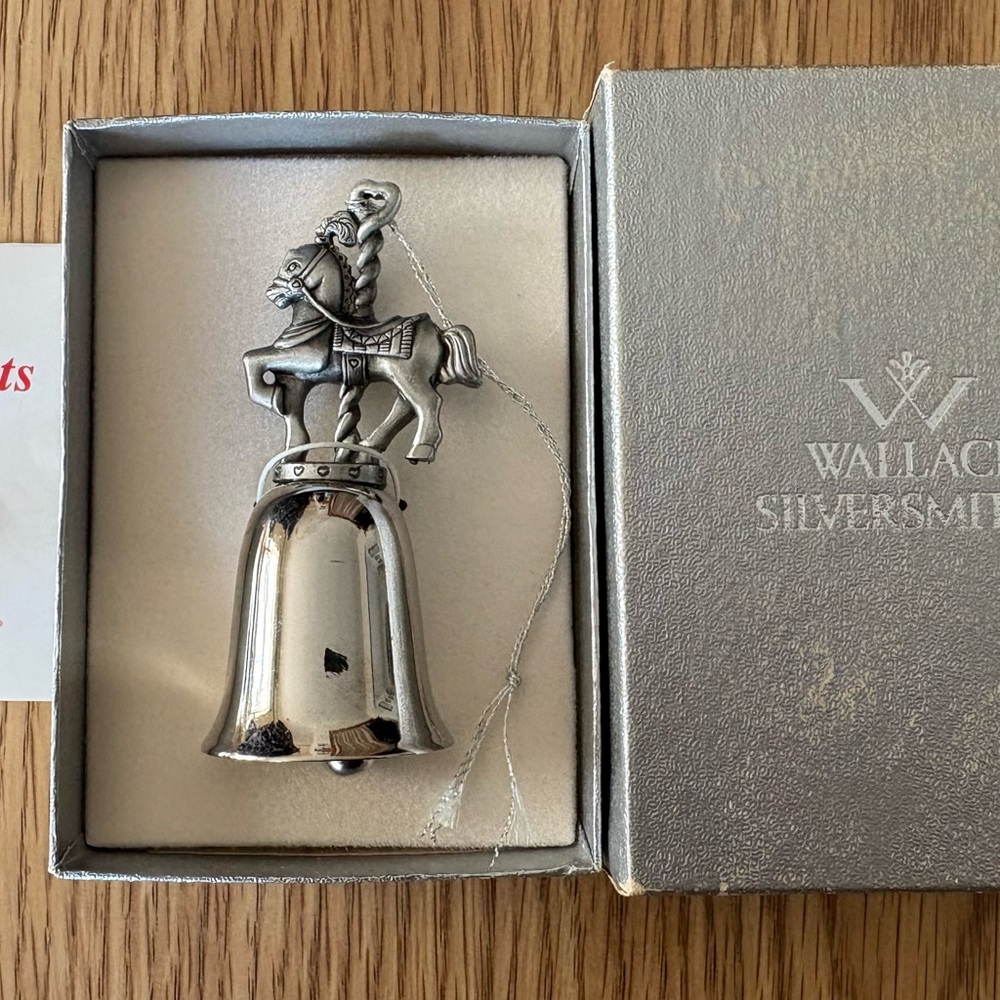 Wallace Silversmiths Silver Bell with Horse Design